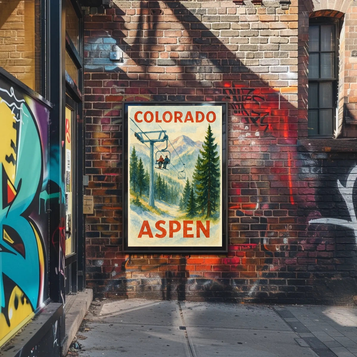 Colorado Aspen Ski Adventure Poster
