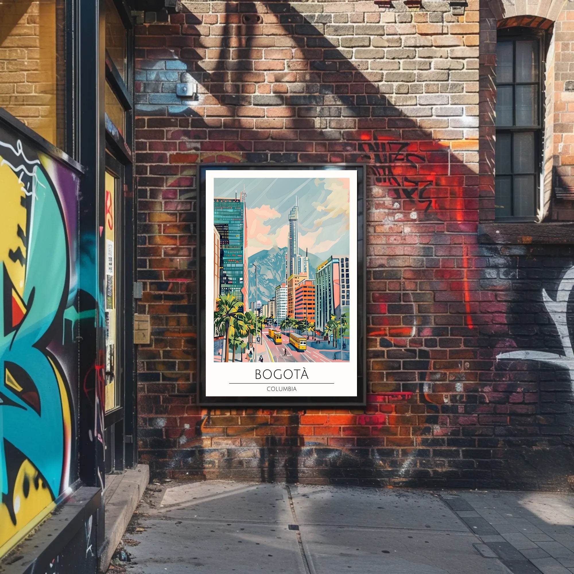 Vibrant Bogotá Cityscape Poster PosterGoat