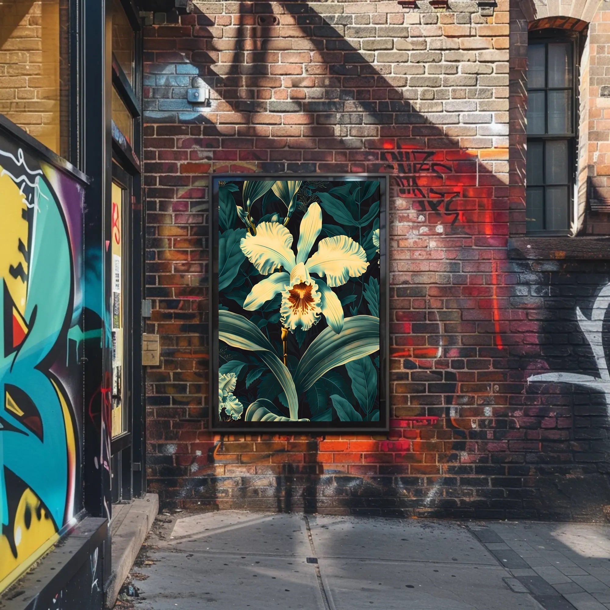 Enchanting Orchid Illustration William Morris Art Poster