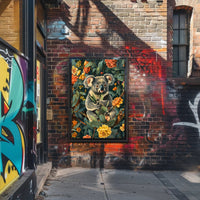 Koala in Bloom Wall Art Print