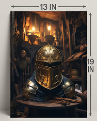 The Golden KnightS Helm Poster