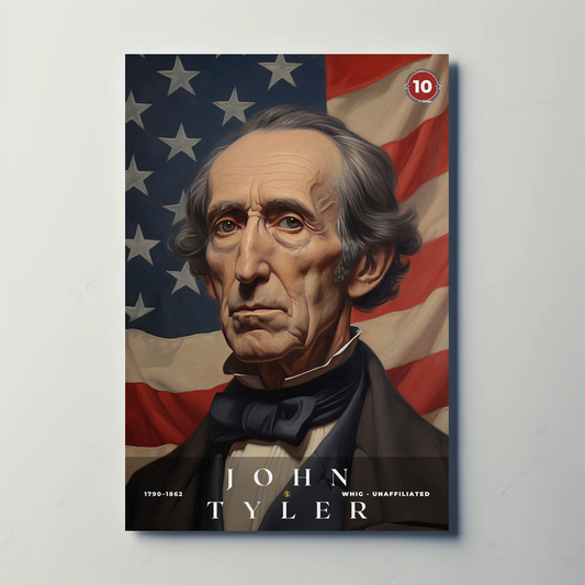 John Tyler 10th President Of The United States Portrait