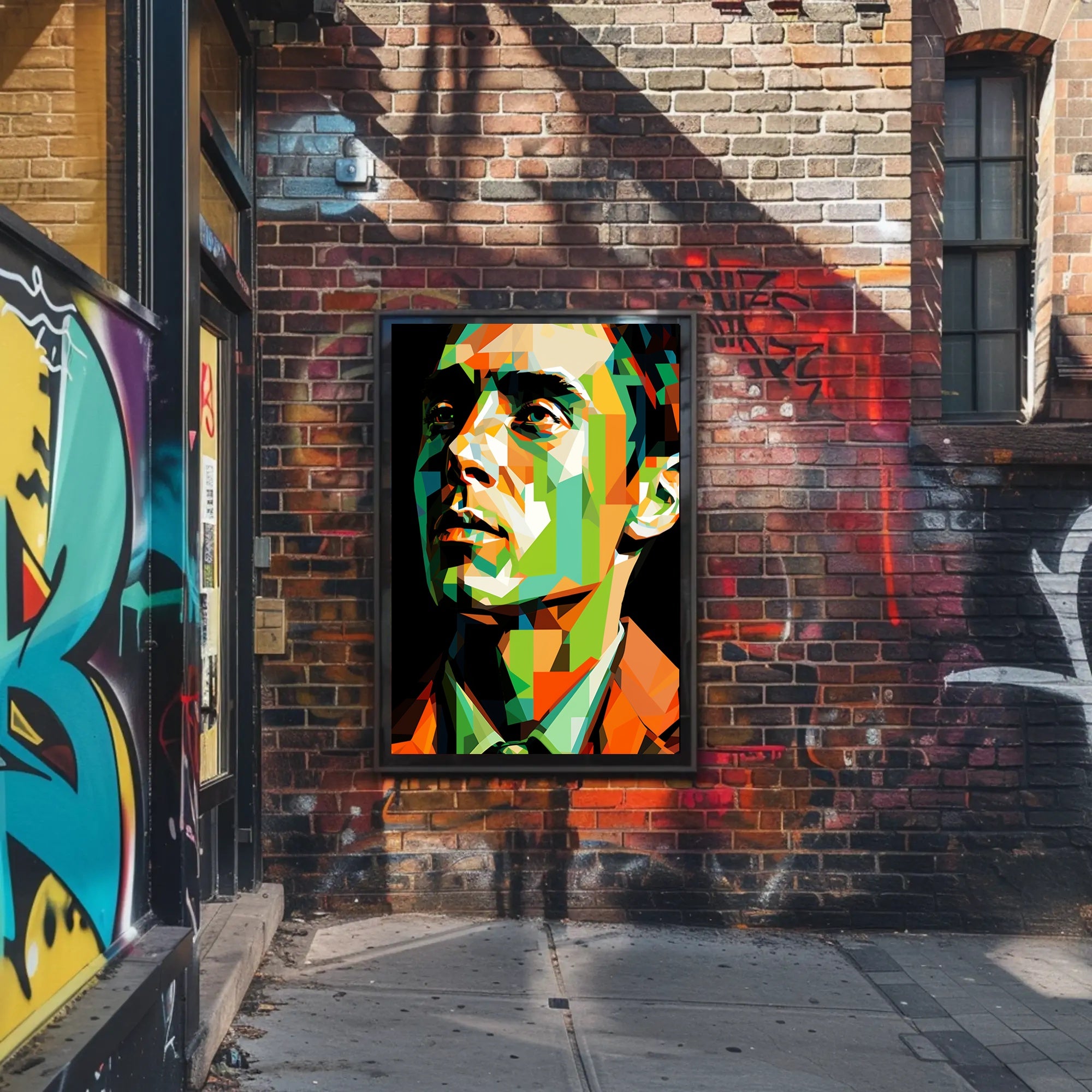 Geometric Portrait Poster PosterGoat
