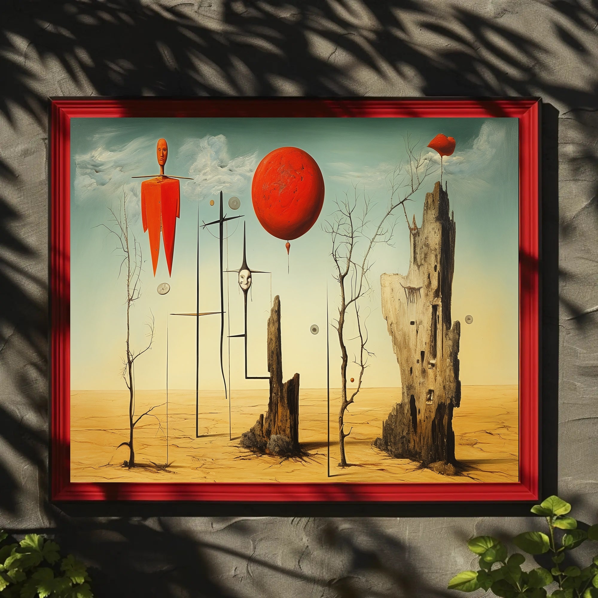 Surreal Desert Landscape Art Poster - Abstract or Artistic Poster