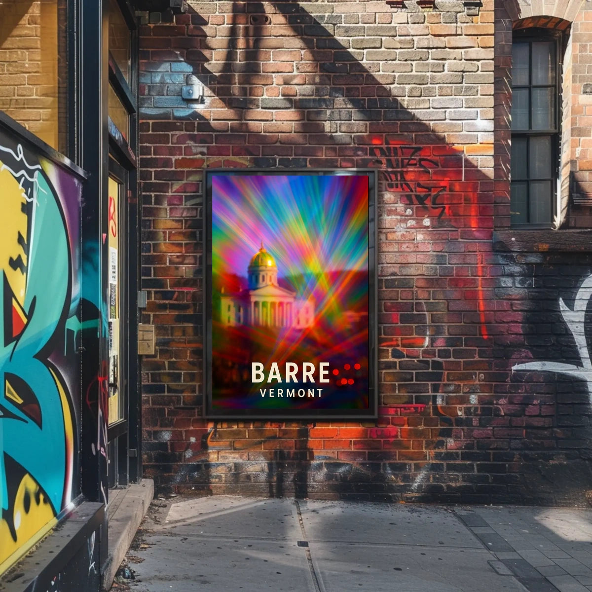 Barre, Vermont A Colorful Perspective Poster