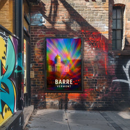Barre, Vermont A Colorful Perspective Poster