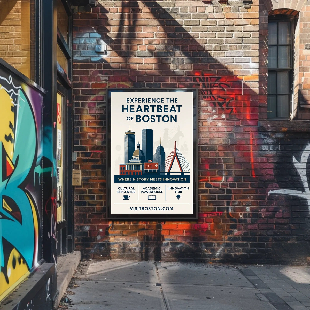 Experience The Heartbeat Of Boston Poster