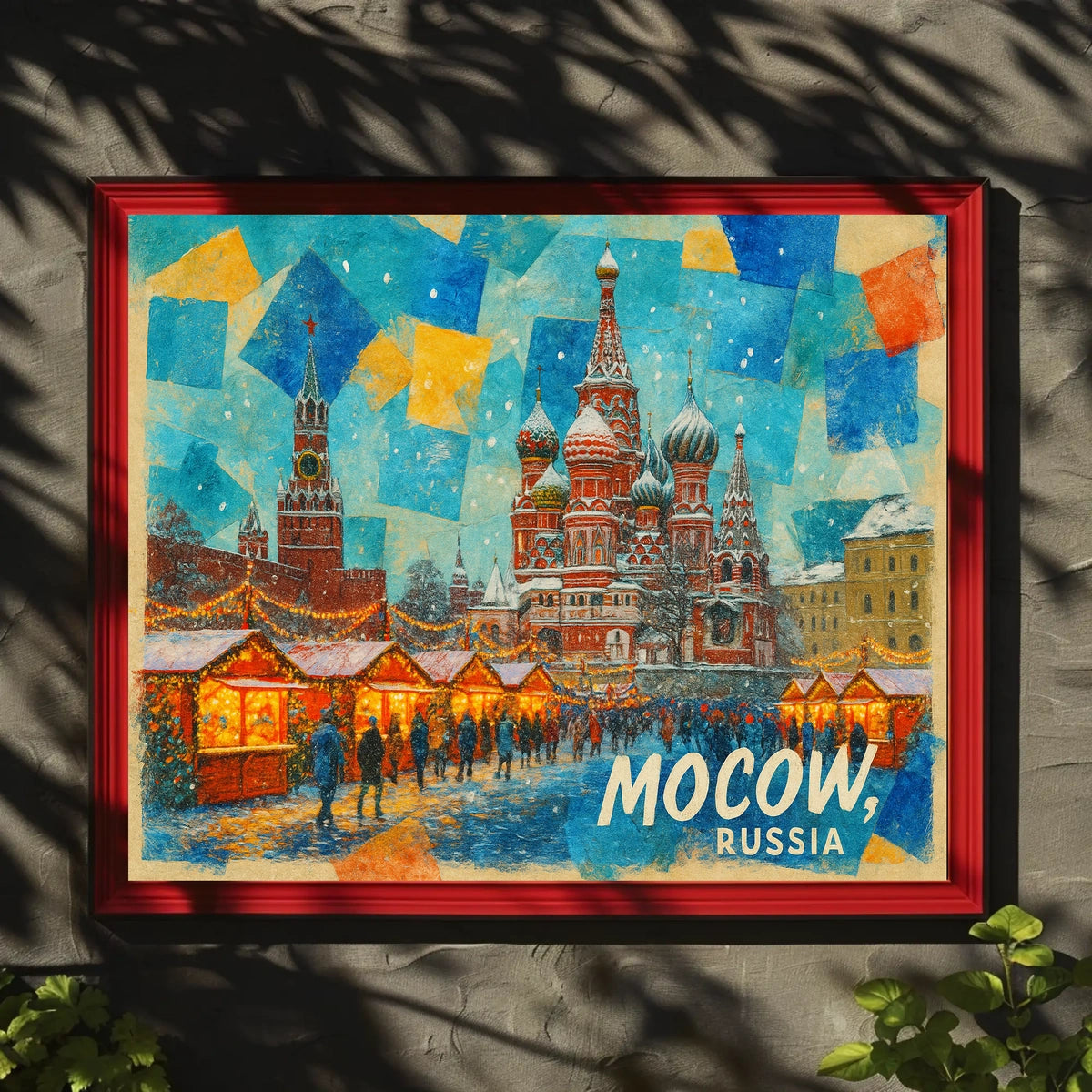 Moscow Winter Market Poster