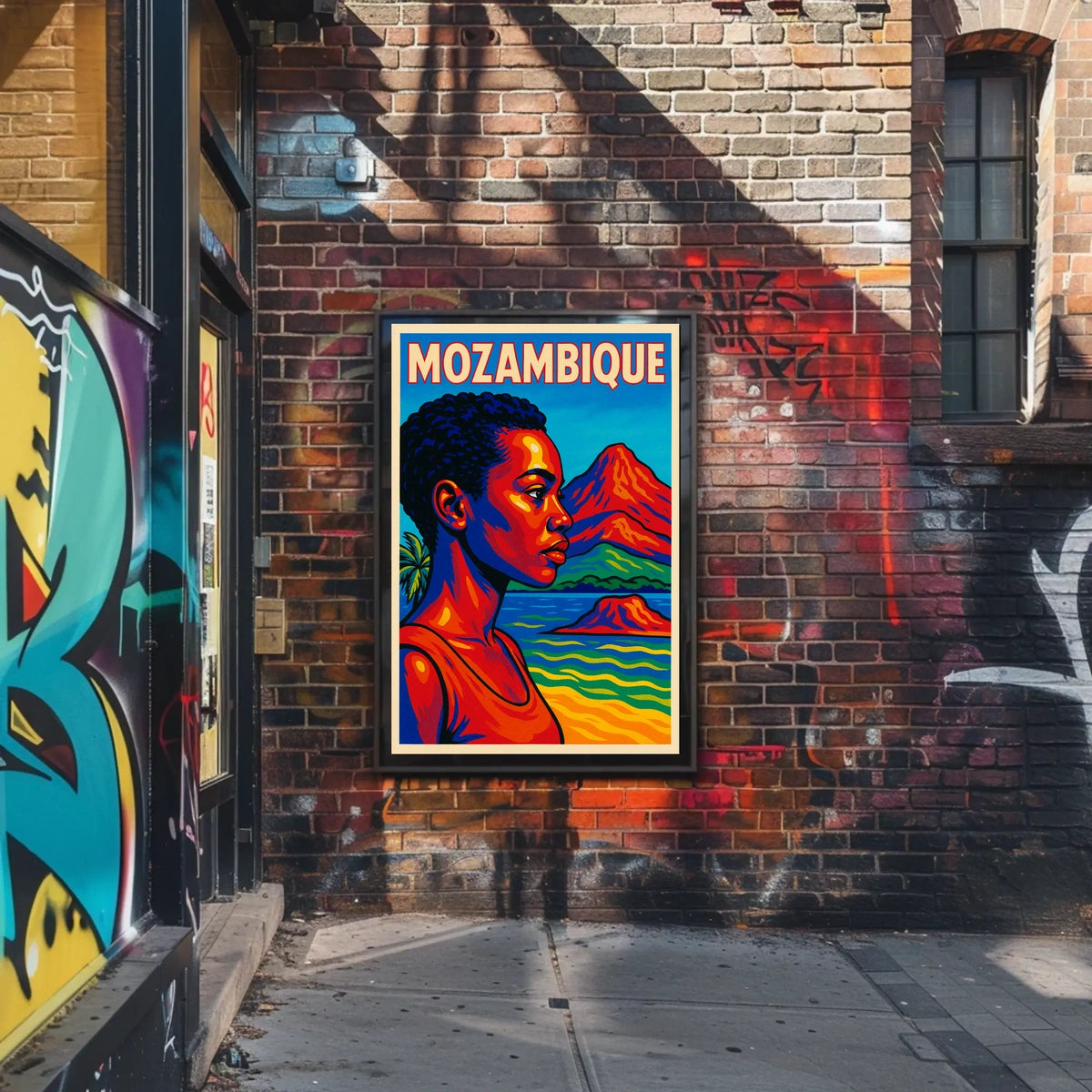 Vibrant Portrait Of Mozambique Poster