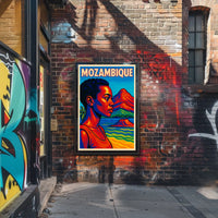 Vibrant Portrait Of Mozambique Poster