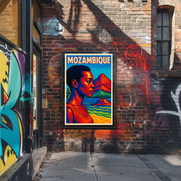 Vibrant Portrait Of Mozambique Poster
