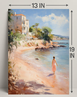 Tranquil Beach Stroll Poster