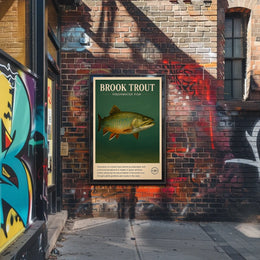 Brook Trout Freshwater Fish Poster