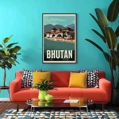 Vintage Poster Bhutan