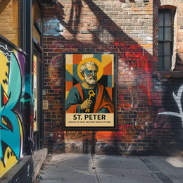 St. Peter, First Bishop of Rome Catholic Heritage Poster