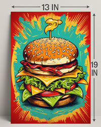 The Ultimate Burger Explosion Poster PosterGoat