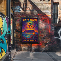 Cape Town Dreamscape Psychedelic Art Poster Print