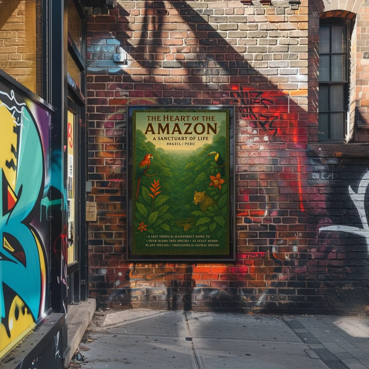 The Heart of the Amazon A Sanctuary of Life Poster