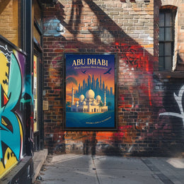 Abu Dhabi Harmony: A Cultural and Heritage Poster