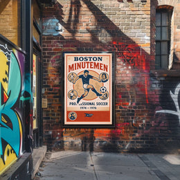Boston Minutemen Soccer Team Poster PosterGoat
