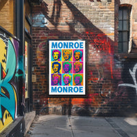 Monroe Pop Art Tribute Poster PosterGoat