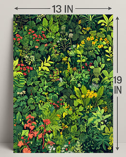 Lush Botanical Illustration Poster for Nature Lovers