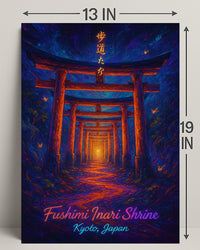 Fushimi Inari Shrine Pathway Cultural or Heritage Poster