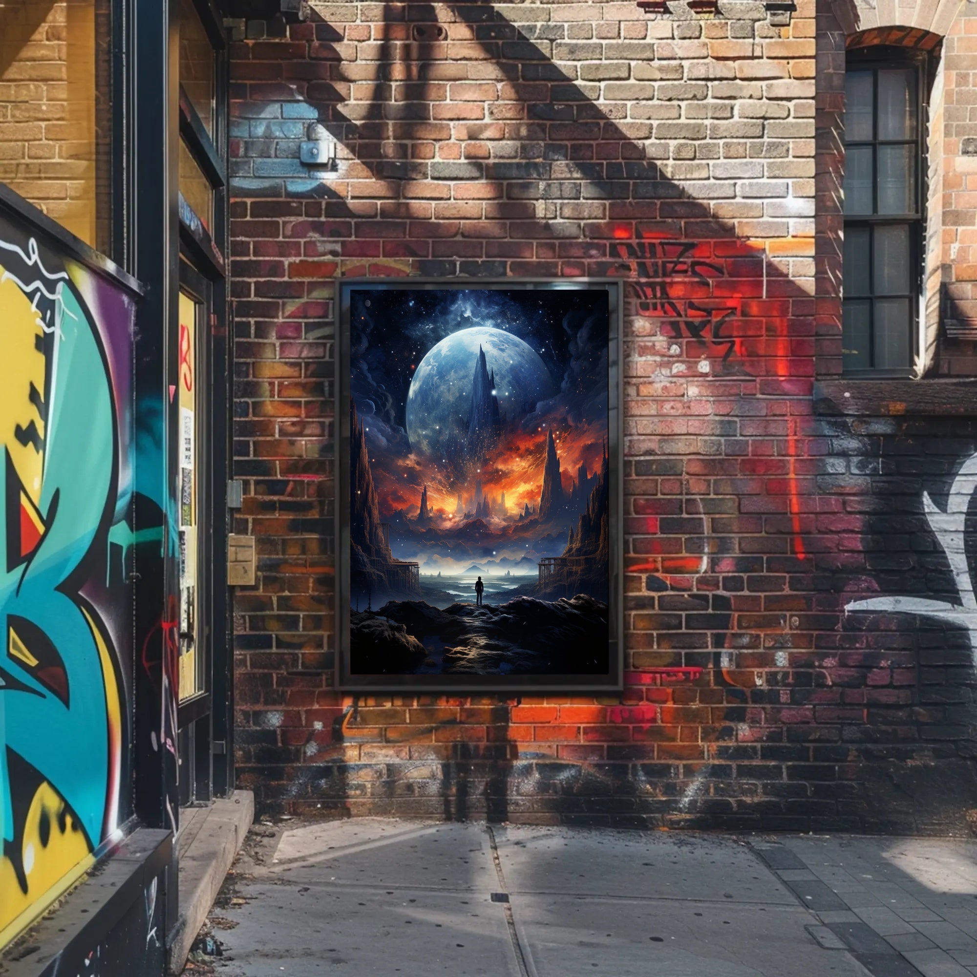Cosmic Landscape Exploration Poster