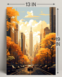 Autumn In The City Poster PosterGoat