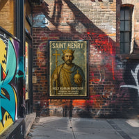 Saint Henry: Reverent Medieval Art Poster