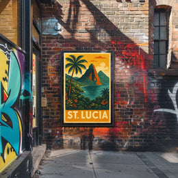 St. Lucia Travel Poster