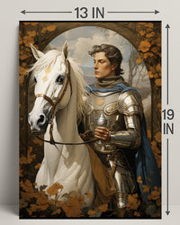 The Knight And His Steed Poster