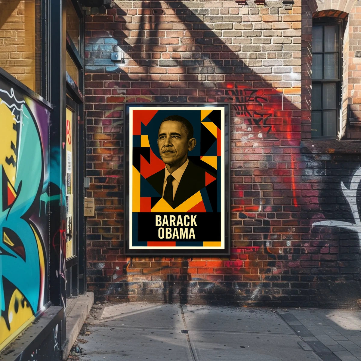 Barack Obama 44th President of the United States Abstract Pop Poster
