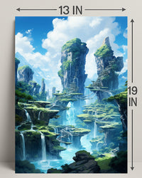 Enchanted Waterfalls Poster