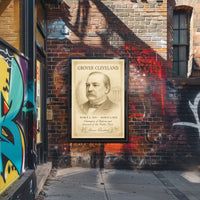 Grover Cleveland 22nd President Sketch Poster Art Print for Home Decor PosterGoat