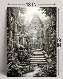 Ancient Jungle Temple Poster