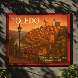 Toledo City of Three Cultures Travel Poster
