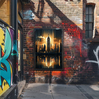 Cityscape At Dusk Poster