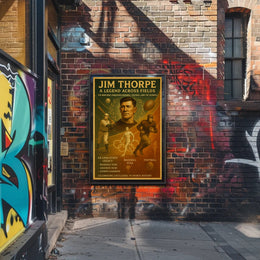 Jim Thorpe A Legend Across Fields Poster PosterGoat