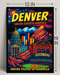 Denver United States of America Poster PosterGoat
