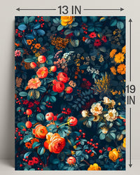 Vibrant Botanical Illustration Art Print: Abstract or Artistic Poster