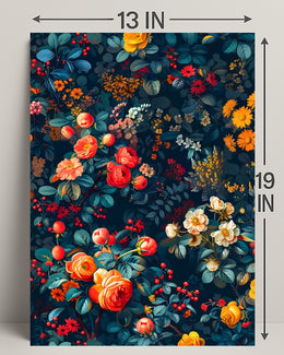 Vibrant Botanical Illustration Art Print: Abstract or Artistic Poster