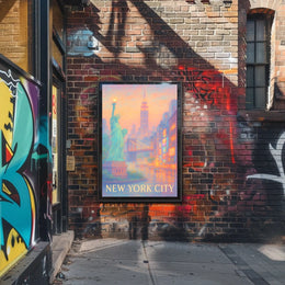 Dreamy New York Cityscape Poster