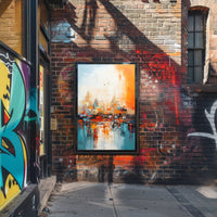 Abstract Cityscape Abstract Poster