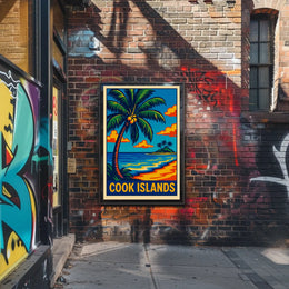 Tropical Paradise Cook Islands Poster
