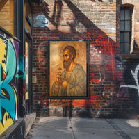 Religious Iconography Art: Byzantine Serenity Cultural Poster