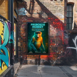 Proboscis Monkey Borneos Pristine Marvel Poster