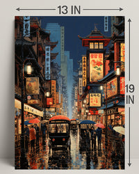 Vibrant Streets Of The Past Poster