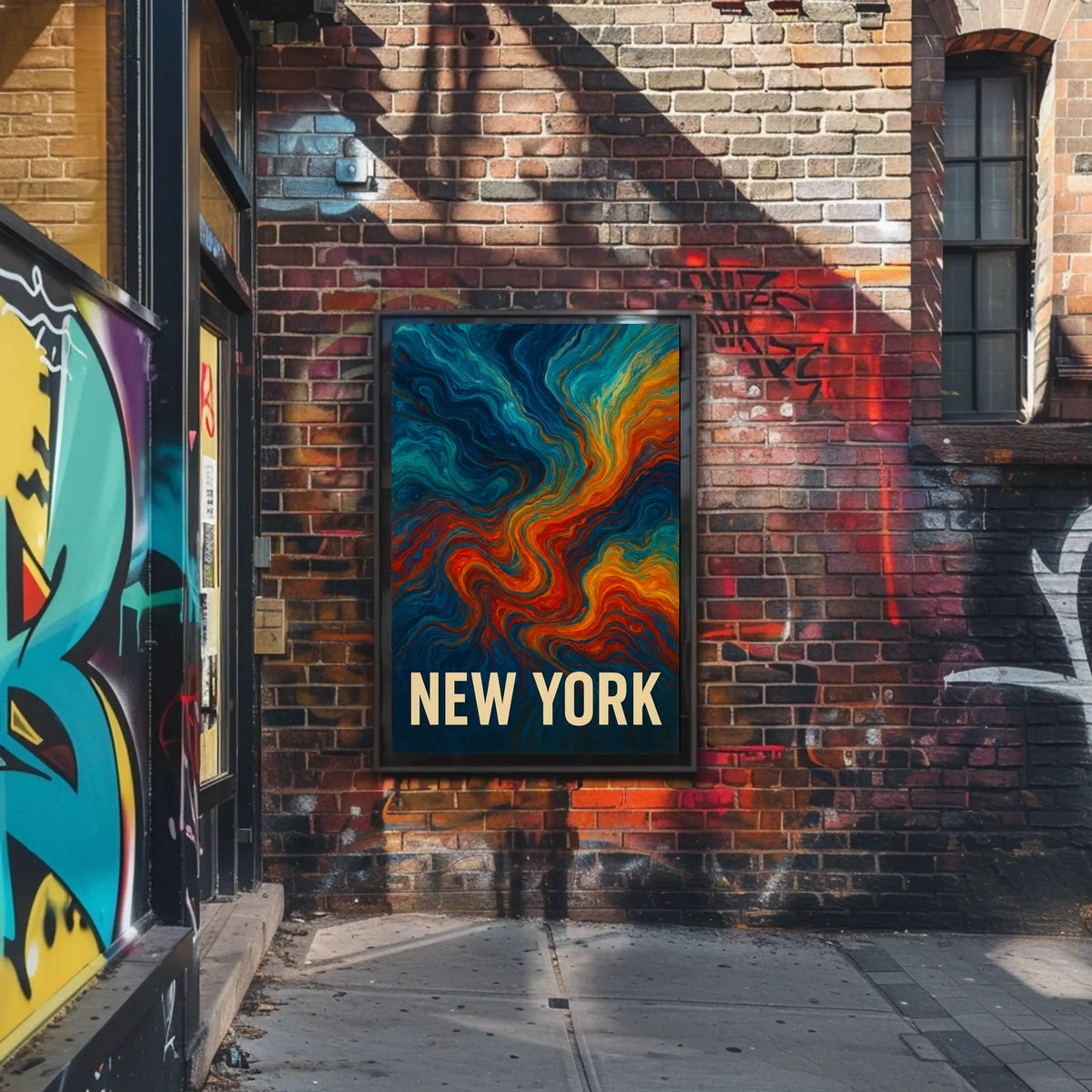 New York Abstract Expression Abstract Poster