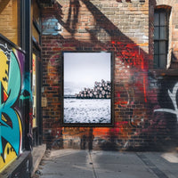 Winter Logging Scene Poster